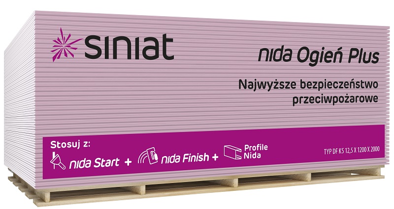 Siniat Ogien Plus gipszkarton raklap áru