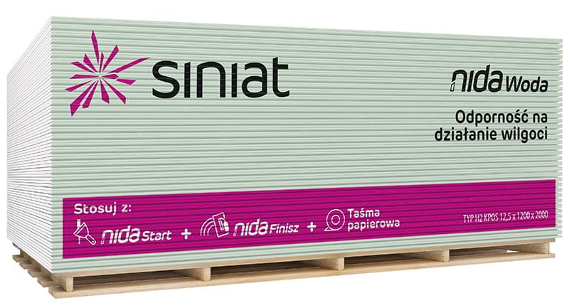 Siniat Nida Woda gipszkarton raklap áru
